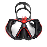 Diving Mask Swimming Goggles For GoPro Underwater Sports Camera Tempered Glass Professional Scuba Dry Snorkel Tube Adults Youth