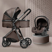 Multi-functional Baby Stroller 3 in1,Portable Baby Carriage,Fold Pram,High Landscape Stroller,Newborn stroller With Car-Seat