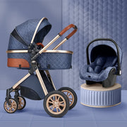 Multi-functional Baby Stroller 3 in1,Portable Baby Carriage,Fold Pram,High Landscape Stroller,Newborn stroller With Car-Seat