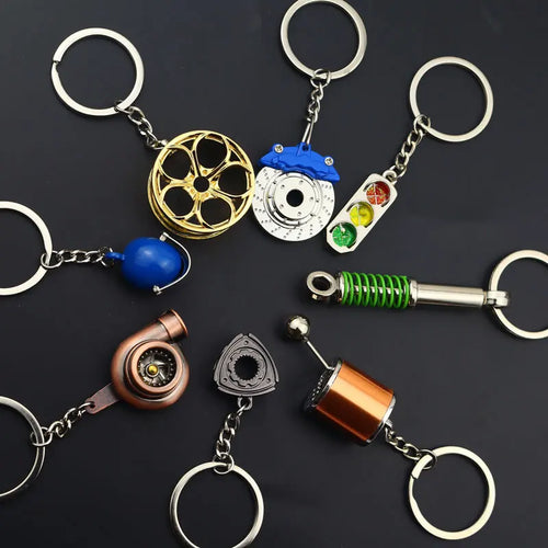 Automotive Gear Keychain Collection