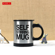 5 Colors Lazy Tazas Self Stirring Mug Coffee Cup Smart Stainless Steel Mugs Copos Inox Tea Cup