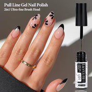 LILYCUTE 5ml Reflective Glitter Liner Gel Nail Polish Superflash Colorful Sparkling Graffiti Painting Stripe Pull Line Nail Gel