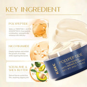 50g KOEC Polypeptide Tightening Anti-Wrinkle Cream Soothing Fading Fine Lines Revitalizing Nicotinamide Squalane Shea Butter