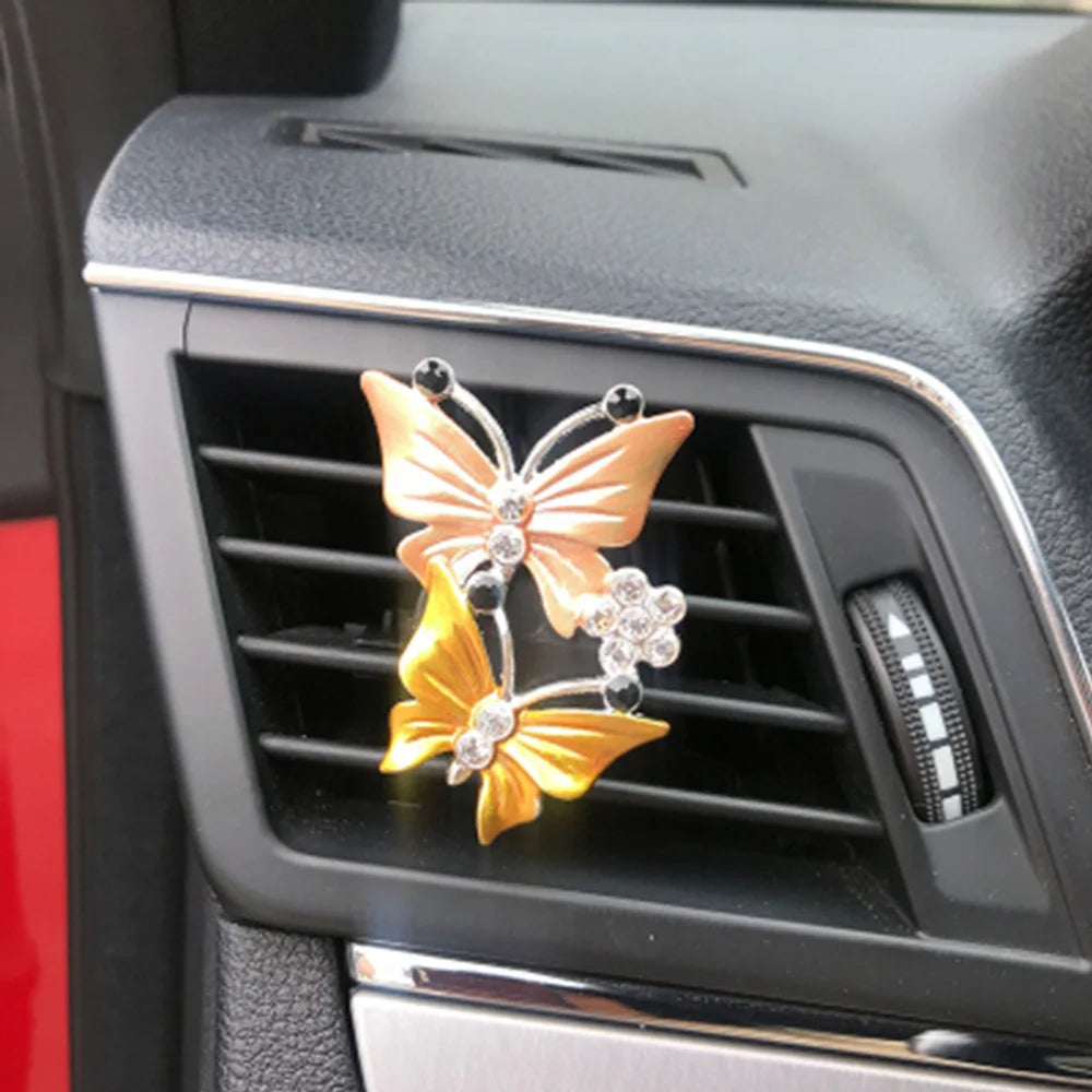 Butterfly Air Freshener Car Perfume Natural Smell Air Conditioner Outlet Clip Fragrance Auto Accessories Car-styling