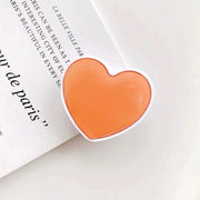 Universal Heart Shaped Phone Socket Holder Finger Grip Bracket Support Telephone for IPhone 15 14 13 Samsung Pocket Socket Stand