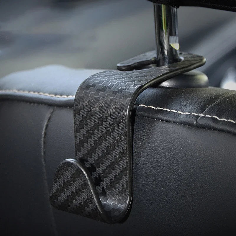 4Pcs Hooks for Bags Car Clips Front Seat Headrest Organizer Holder Auto Fastener Hangers Car Storage Interior Accessories