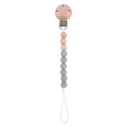 Baby Anti-drop Chain Pacifier Clips Silicone Beads Infant Nipple Appease Soother Chain Clips Dummy Holder Nipple Clip