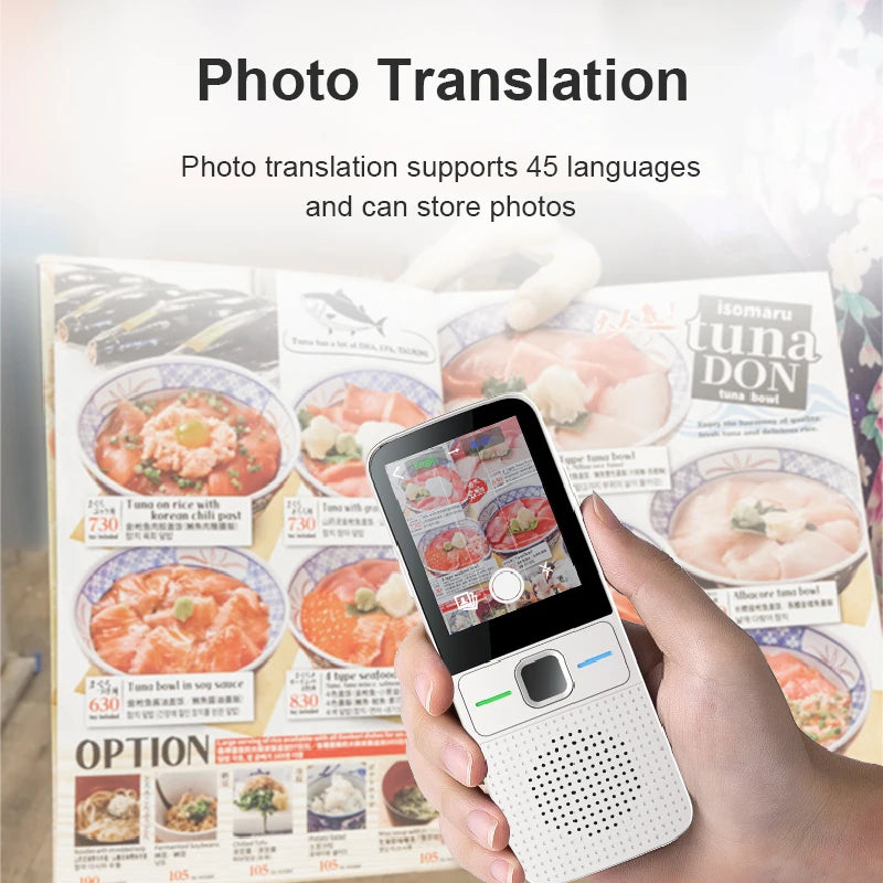 T10 Smart Voice Translator 137 Multi Languages In Real Time Online Instant Off Line Translation AI Learning Conversion