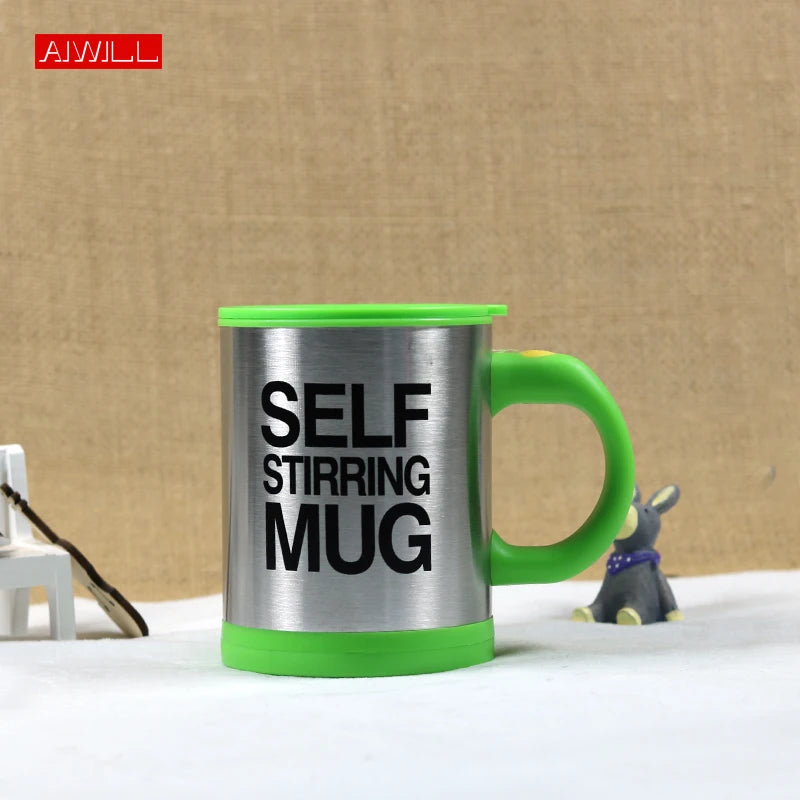 5 Colors Lazy Tazas Self Stirring Mug Coffee Cup Smart Stainless Steel Mugs Copos Inox Tea Cup