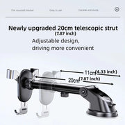 Lcars Car Phone Holder, Universal Gravity Mount for Vehicles, Anti-Shake Vacuum Suction Cup Adhesive Reinforced Holder, Dedicated Phone Holder for Dashboard Navigation and Entertainment, Suitable for Smartphones
