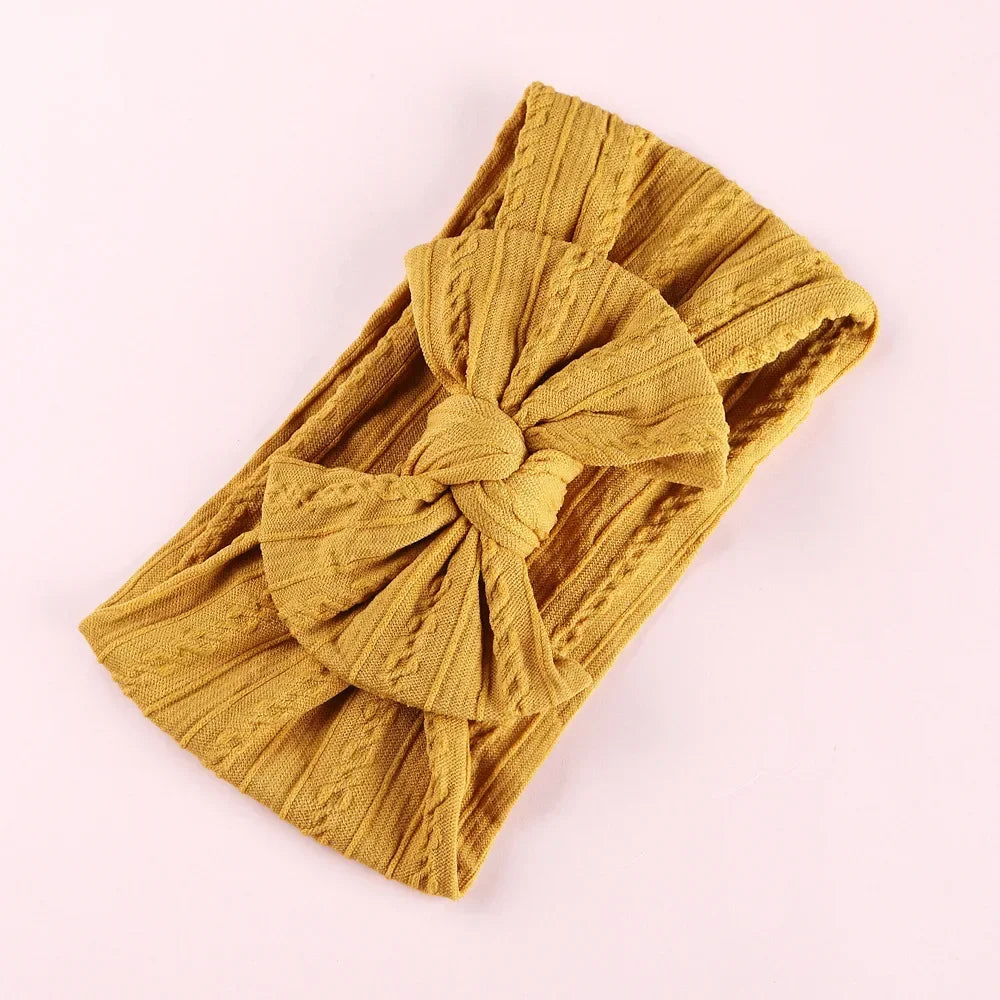 Elastic Jacquard Bow Tie Headband for Babies Infant Bow Headband Bowknot Headwear Cute Baby Headbands Girls Newborn Photography