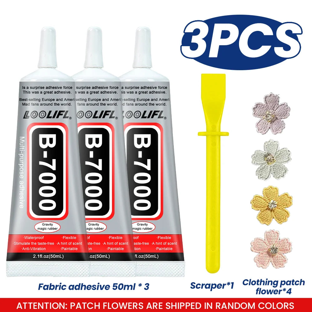 Loolifl, Quick-Drying Fabric Glue, Universal Fabric Repair Glue, Multi-Functional Clothing and Textile Sewing Adhesive, Waterproof Agent