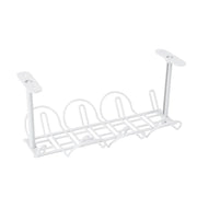 Plastic Storage Rack Cable Organizer Desk Set Rack Shelf Table Bottom Socket Holder Hanging Rack Office Stationery Holder