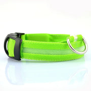Nylon Pet Dog Collar LED Light Night Safety Pets Supplies Cat LED Dog Collar For Small Dogs LED Collars Glowing Pet Accessories