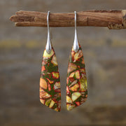 Bohemian Emperor Stone Geometric Pendant Earring Popular Natural Stone Jewelry Earrings for Women Luxury Boho Original earring