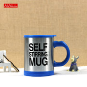 5 Colors Lazy Tazas Self Stirring Mug Coffee Cup Smart Stainless Steel Mugs Copos Inox Tea Cup