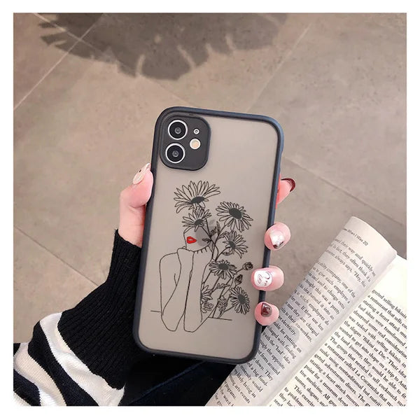 Art Retro Abstract Geometry Phone Case For iPhone 17 15 13 12 Mini 14 X Xs Xr 16 11 Pro Max 15 14 Puls Cute Anti-fall Cover