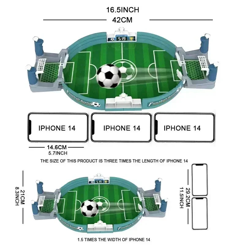 Creative Indoor Playtime Activity for Kids Puzzle Soccer Table Set Two-Person Football Game Table Game Foosball Accessories