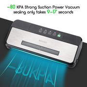 INKBIRD 3rd Vacuum Sealer with Starter Kit -80KPA Strong Suction Kitchen Household Food Vacuum Sealer Machine for Meat,Vegetable
