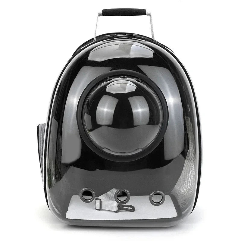 Transparent Space Capsule Pet Backpack Carrier Lightweight Portable Breathable Foldable for Cats Dogs Outdoor Travel Adventure