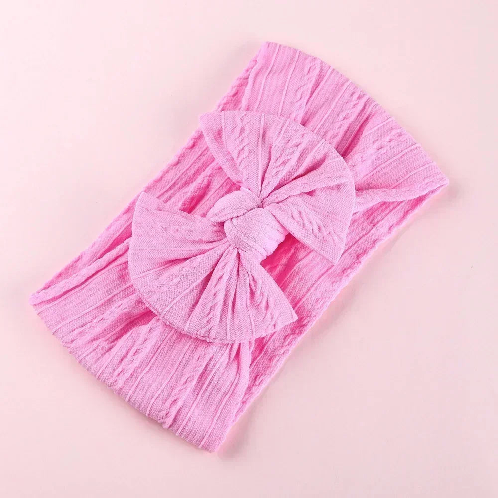 Elastic Jacquard Bow Tie Headband for Babies Infant Bow Headband Bowknot Headwear Cute Baby Headbands Girls Newborn Photography
