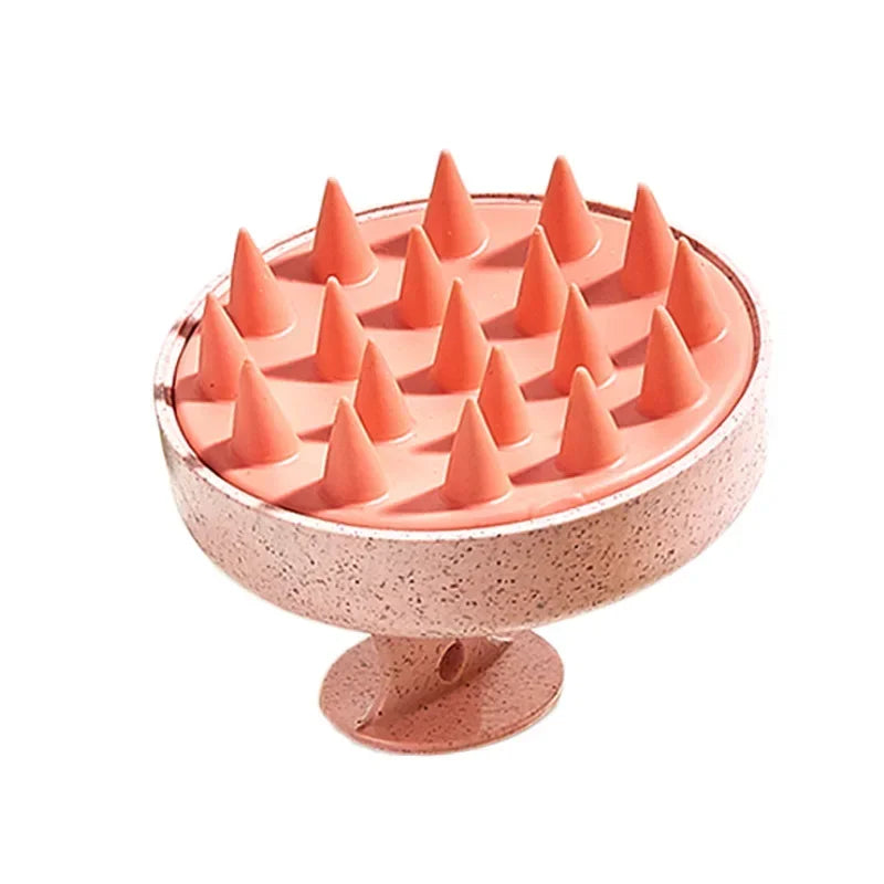 Silicone Shampoo Head Scalp Massage Brush Silicone Body Brush Hair Washing Comb Bath SPA Shower Massage Hair Brush