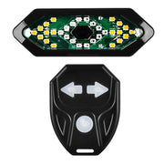 Rechargeable Bike Tail Light with Turn Signals Warning Bike Lights Wireless Remote Control Cycling Back Light for Night Riding