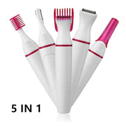 5 In 1 Set Women Epilator Female Eyebrow Trimmer Lady Shaver Hair Removal Shaver Machine Face Depilador Bikini Depilatory Tool