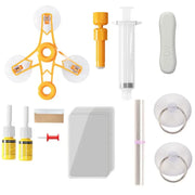 Windshield Car Crack Repair Kit DIY Window Mobile Screen Kit Cure Glue Car Glass Scratch Crack Repair Accessories Clean Neat