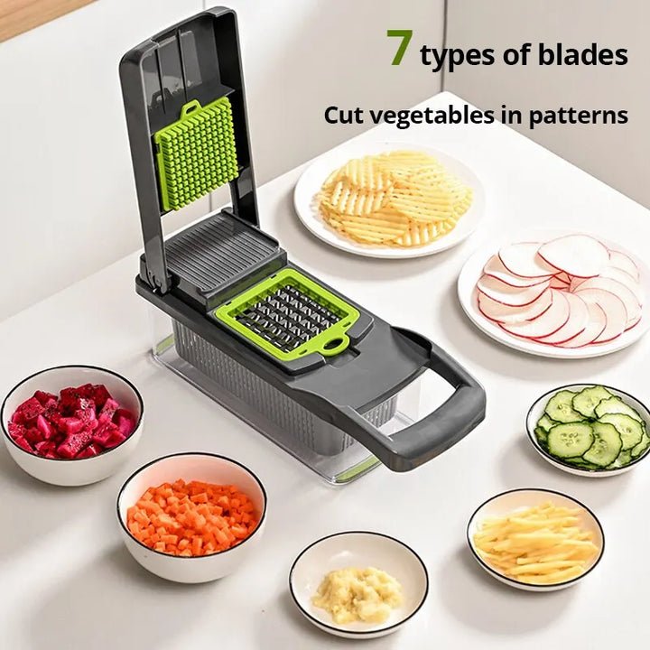 Twelve-in-One Vegetable Slicer Basket