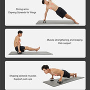 1pair S Shape Floor Chest Workout Equipment Foam Handles Chest Fitness Equipment Anti Slip Home Fitness Chest Training Equipment