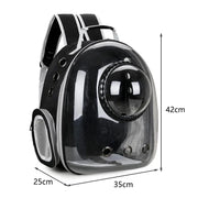 Transparent Space Capsule Pet Backpack Carrier Lightweight Portable Breathable Foldable for Cats Dogs Outdoor Travel Adventure