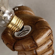Nordic Retro Resin Wall Lamp Left Hand Right Hand Fist Sconces Wall Fixture Home Decor Light Indoor Restaurant Bar Decoration