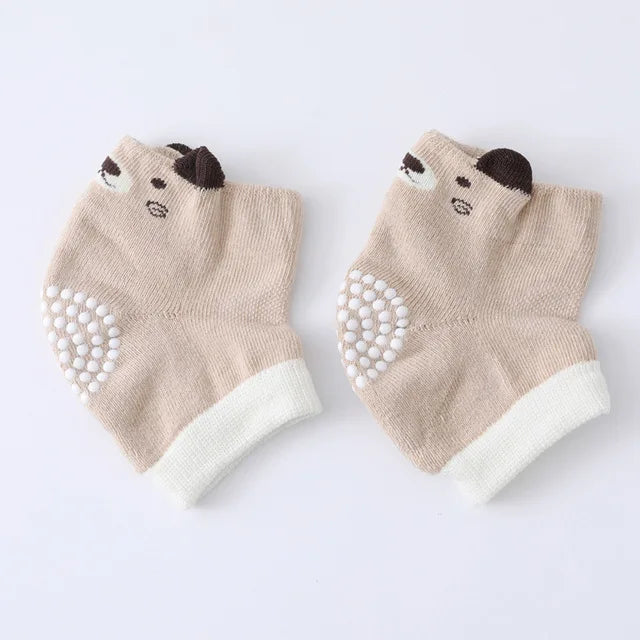 0-3 Years Cotton  Baby Knee Pad Girls Boys Anti-slip Knee Pads Newborn Protector Crawling Elbow Cushion Kid Leging Kneecaps