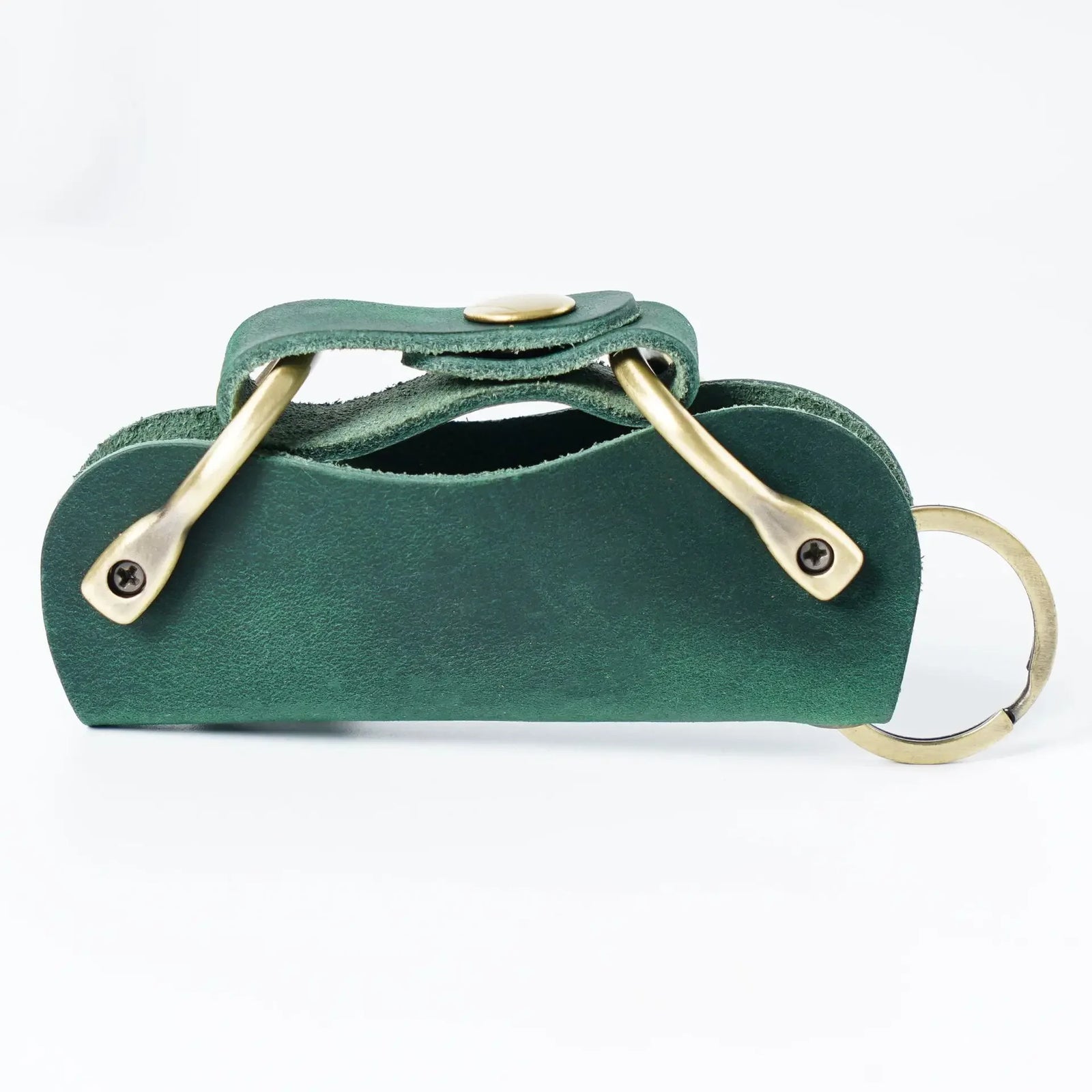Leather Key Holder for Car Keys Keychain Mens Keys Organizer Pocket Compact Keychain Case & Cover EDC Smart Keyholder Keycase