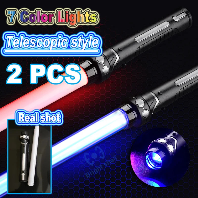 New RGB Lightsaber Laser Sword Toys Light Saber 7 Colors Change Kids Soundfonts Force FX FOC Blaster Toys Jedi Laser Sword Gifts