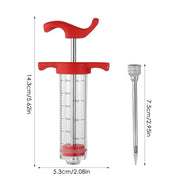 Flavor Needle BBQ Meat Syringe Marinade Injector Pork Steak Meat Sauces Syringes With 1 Stainless Steel Needles Kitchen Tools