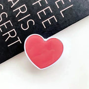 Universal Heart Shaped Phone Socket Holder Finger Grip Bracket Support Telephone for IPhone 15 14 13 Samsung Pocket Socket Stand
