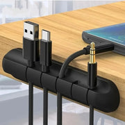 NNBILI Silicone USB Cable Organizer Cable Winder Desktop Tidy Management Clips Cable Holder for Mouse Headphone Wire Organizer