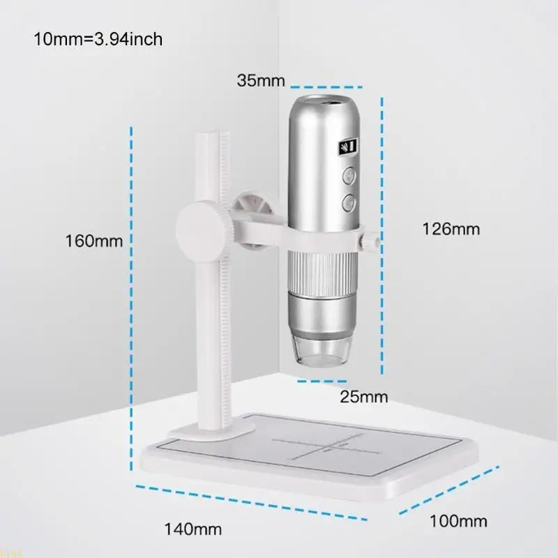 U13A Digital Microscope,Mini Pocket Handheld USB 2MP 1000x Magnification Camera WiFi Endoscope