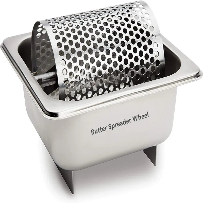 Butter Wheel For Evenly Spread Butter Stainless Steel Melted Butter Dispenser Butter Roller Kitchen Gadgets American Burger Tool
