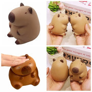 Capybara Slow Rebound  Squeeze Toy Kawaii Brown Squeeze Toys Cartoon Capybara Stress Relief Decompression Toys for Kid Best Gift