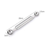 Fruit Spoon Digging Double Headed Stainless Steel Portable Multifunctional Melon Baller Scoop DIY Fruit Platter Ball Tool TMZ