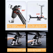 Lcars Car Phone Holder, Universal Gravity Mount for Vehicles, Anti-Shake Vacuum Suction Cup Adhesive Reinforced Holder, Dedicated Phone Holder for Dashboard Navigation and Entertainment, Suitable for Smartphones
