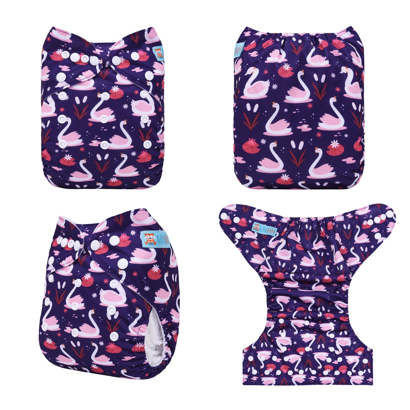 ALVABABY Modern Cloth Nappy Shell Eco-Friendly Baby Cloth Diaper Shell Adjustable Pocket Diaper Shell for Babies 3-15kg
