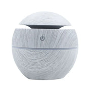 Mini Woodgrain Ultrasonic USB Humidifier and Essential Oil Diffuser Portable Desktop Aromatherapy for Home Office Use