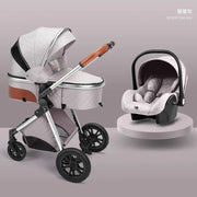 Multi-functional Baby Stroller 3 in1,Portable Baby Carriage,Fold Pram,High Landscape Stroller,Newborn stroller With Car-Seat