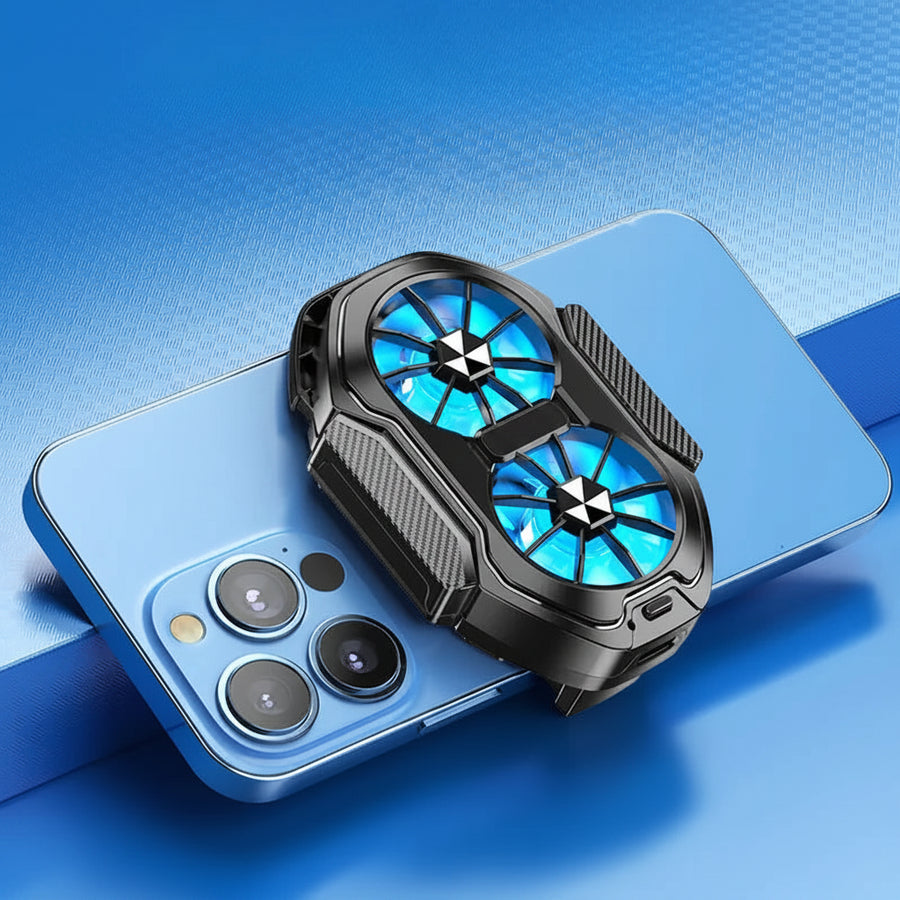 Rechargeable Dual-Fan Phone Cooler