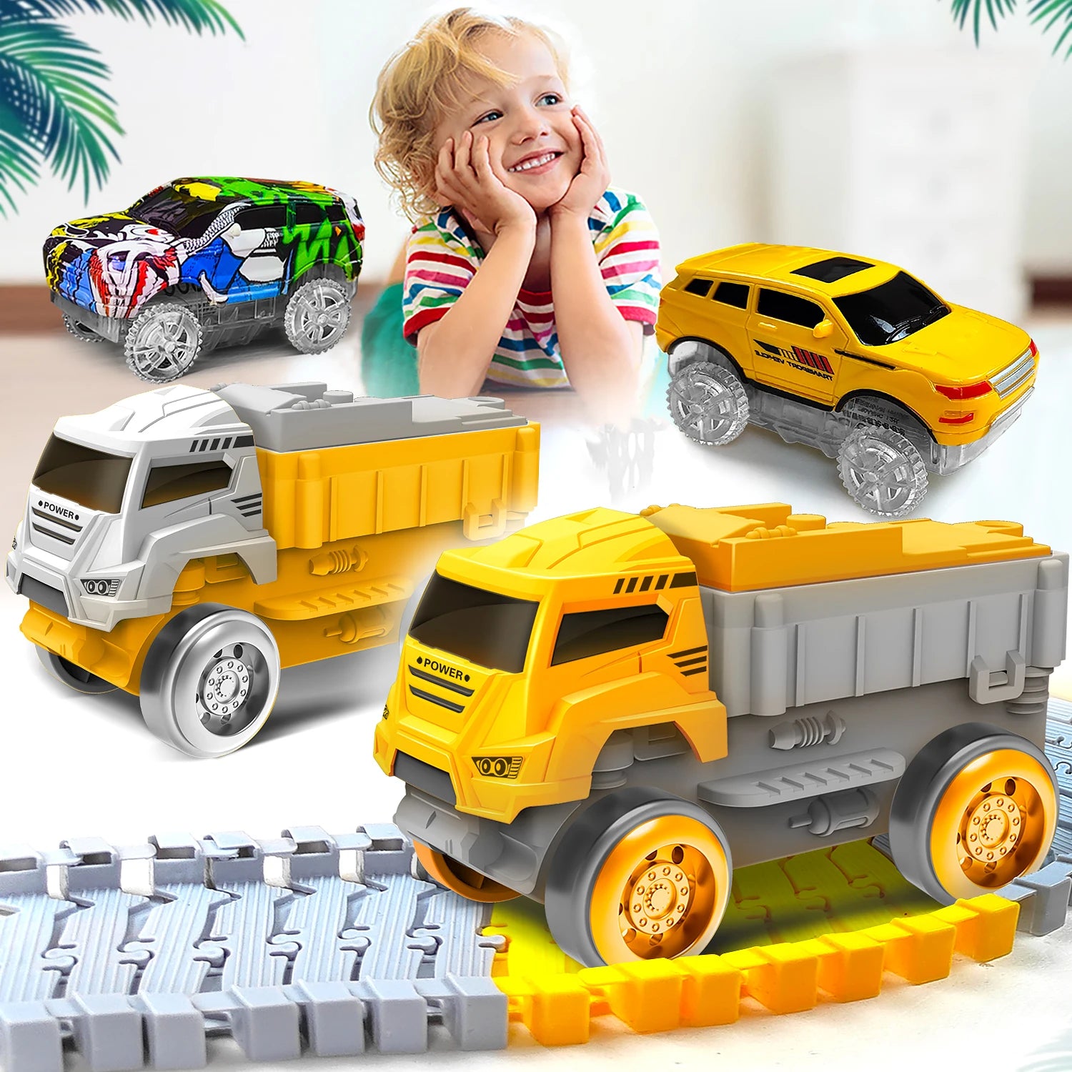 Children Magic Climbing Track Toy Engineering Car Kids Educational Toys Track Car Train Toys for Children Birthday Gift For Kid