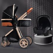Multi-functional Baby Stroller 3 in1,Portable Baby Carriage,Fold Pram,High Landscape Stroller,Newborn stroller With Car-Seat